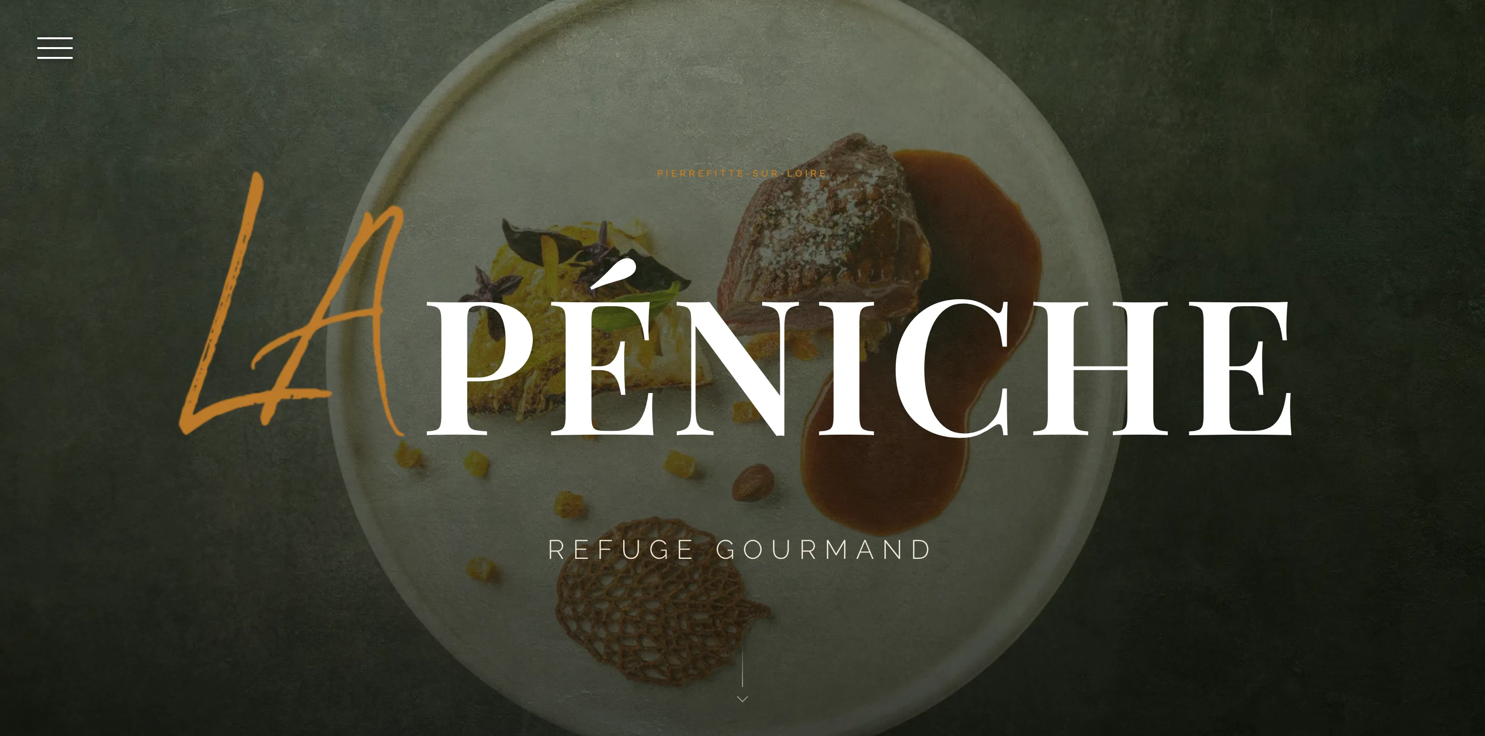 Capture du site de l'Auberge la Péniche